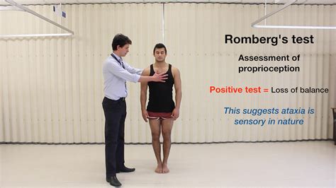 romberg test for dorsal balance